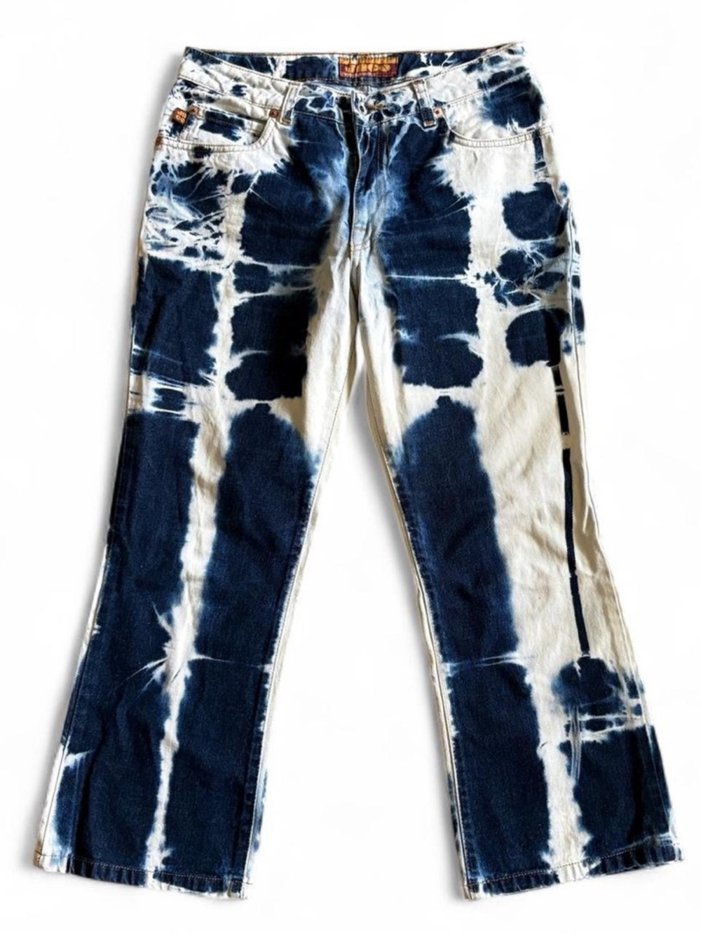 90’s VINTAGE Jnco Girlie Stuff Jeans Bleach Tie Dye